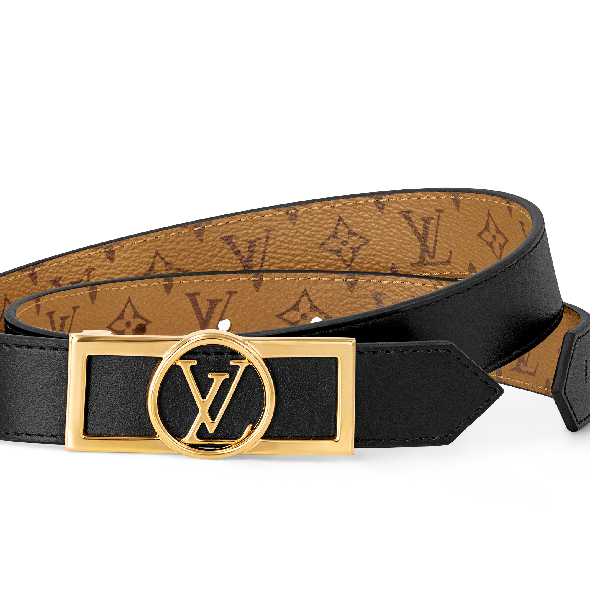 Other Monogram Canvas Accessories Belts Dauphine 25mm Reversible Belt | Louis Vuitton ® (Product zoom)