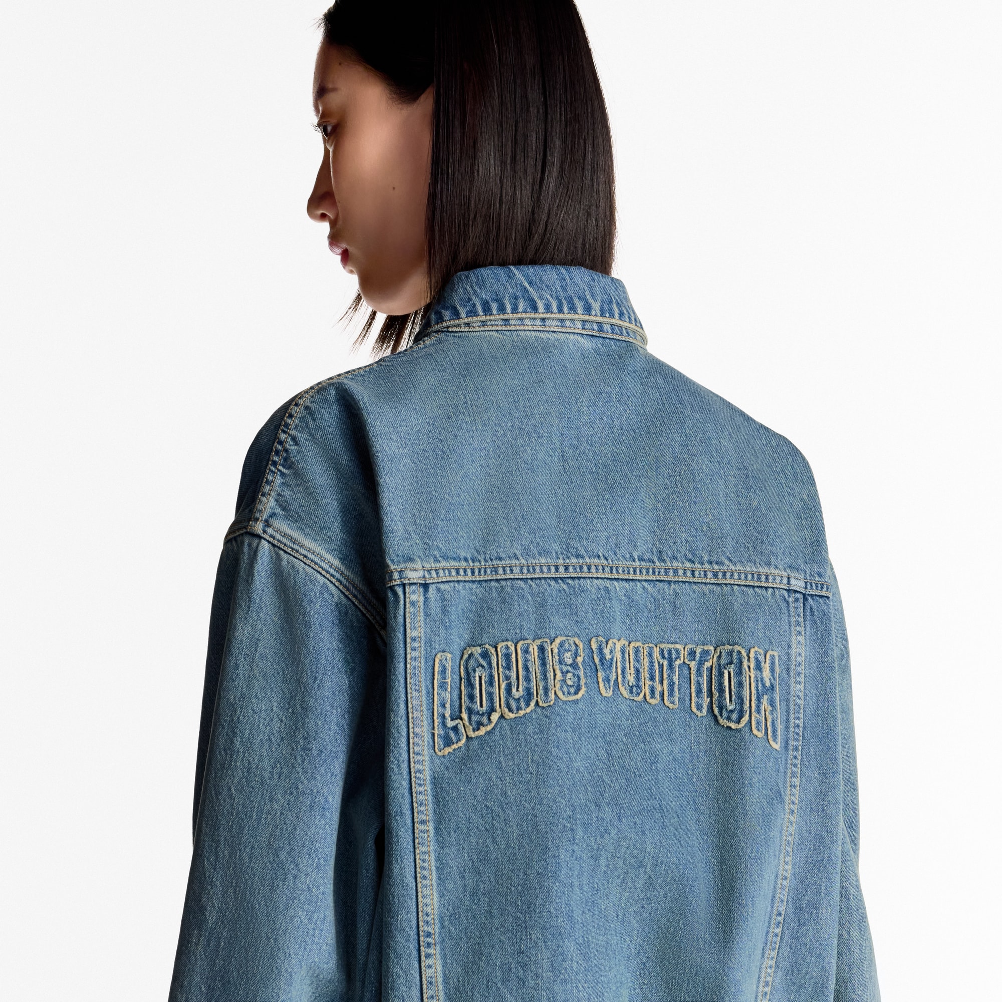  Ready-to-Wear Coats and Jackets Denim Bomber Jacket  | Louis Vuitton ® (Product zoom)