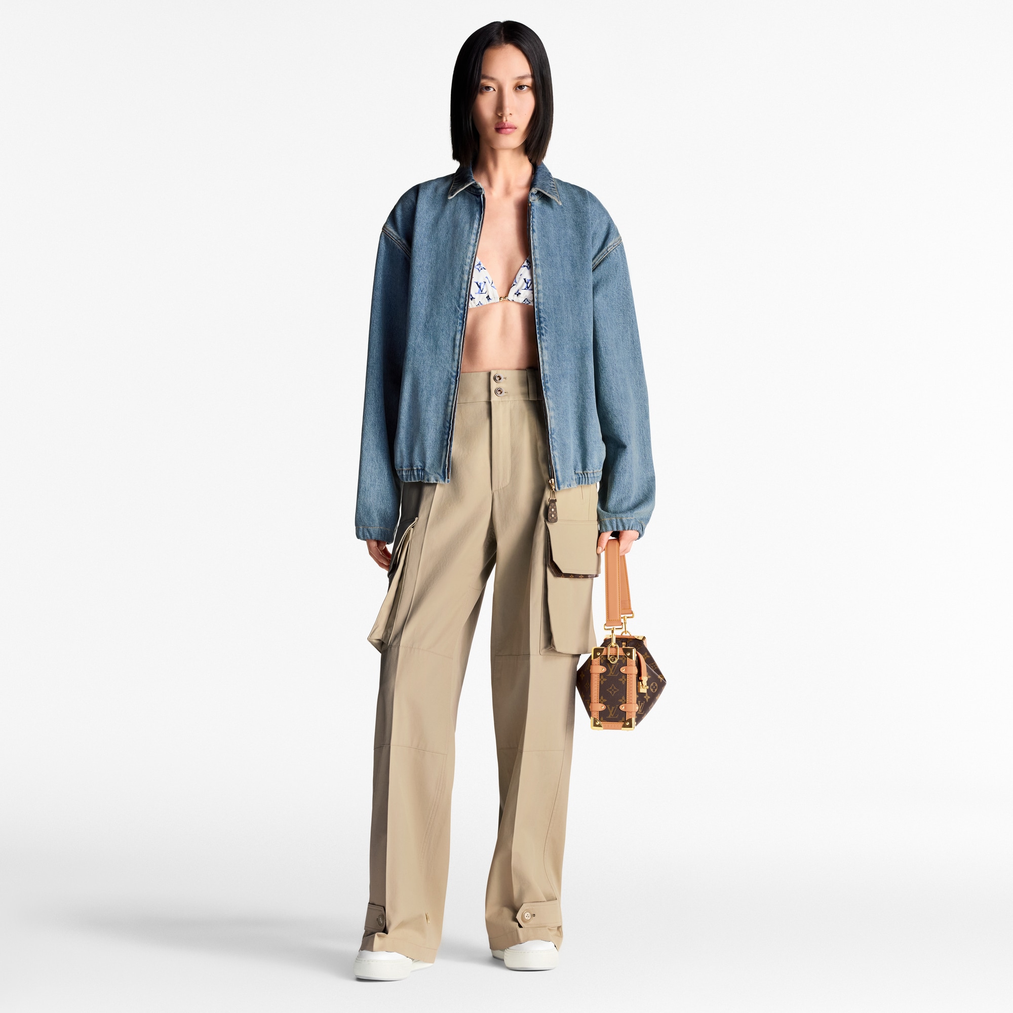  Ready-to-Wear Coats and Jackets Denim Bomber Jacket  | Louis Vuitton ® (Product zoom)