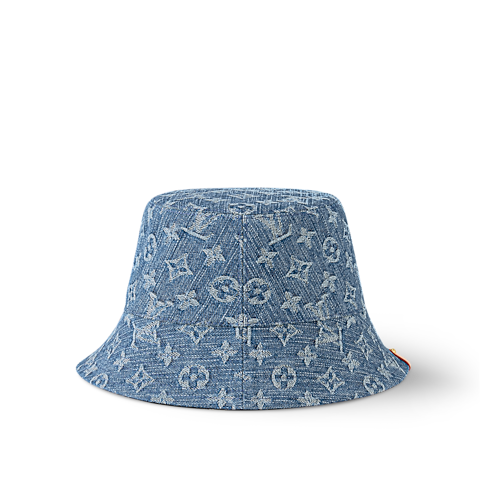 S00 Accessories Hats and Gloves Denim Bucket Hat | Louis Vuitton ® (Product zoom)