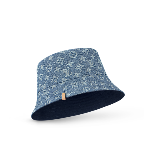 S00 Accessories Hats and Gloves Denim Bucket Hat | Louis Vuitton ® (Product zoom)