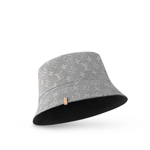 S00 Accessories Hats and Gloves Denim Bucket Hat | Louis Vuitton ® (Product zoom)