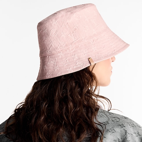S00 Accessories Hats and Gloves Denim Bucket Hat | Louis Vuitton ® (Product zoom)
