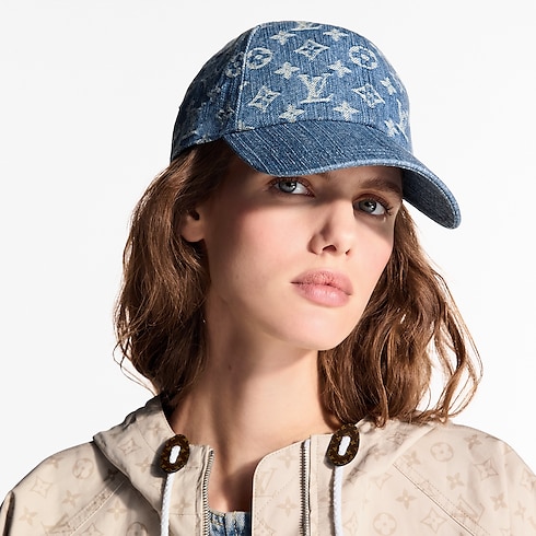 S00 Accessories Hats and Gloves Denim Cap | Louis Vuitton ® (Product zoom)