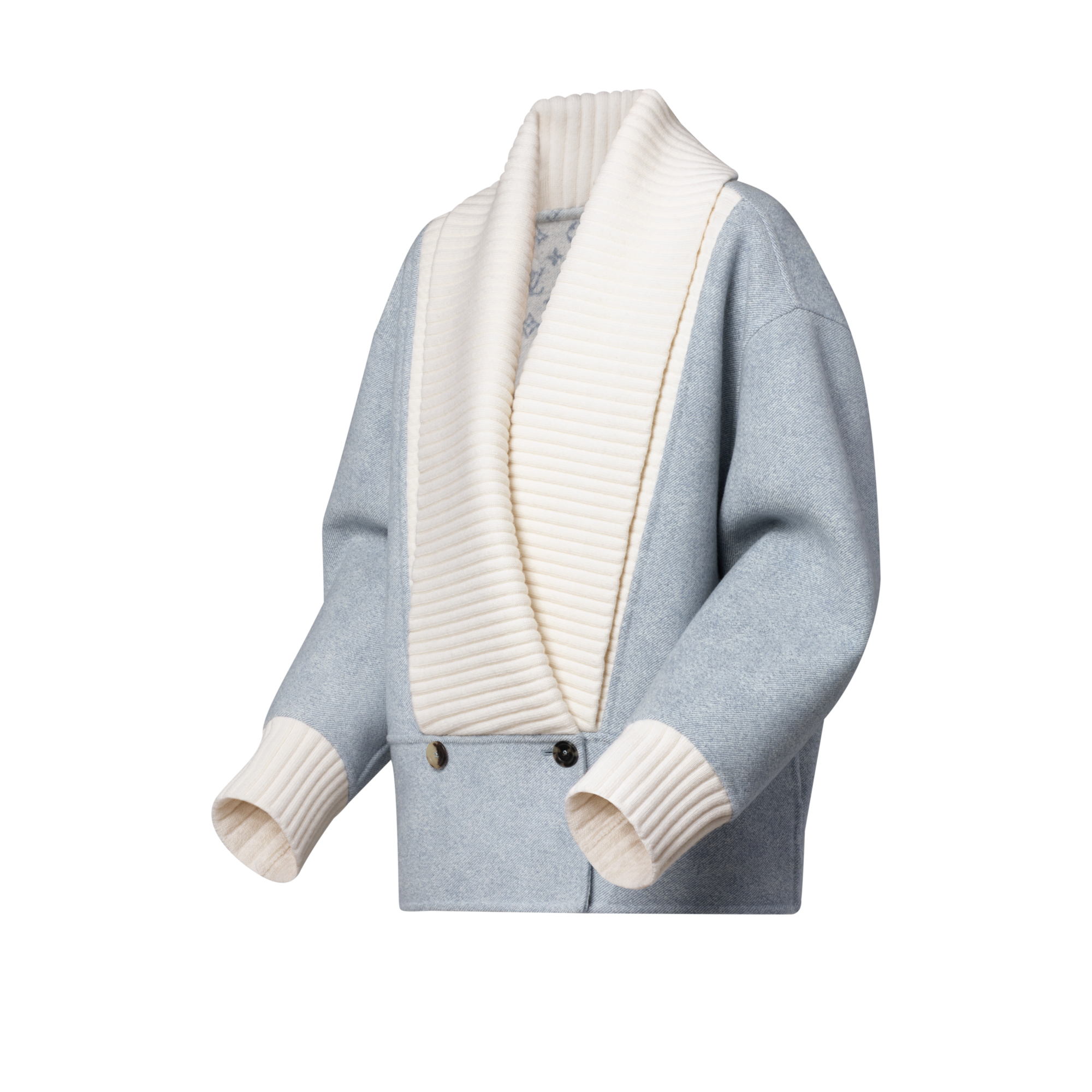  Ready-to-Wear Coats and Jackets Denim-Effect Double Face Jacket | Louis Vuitton ® (Product zoom)