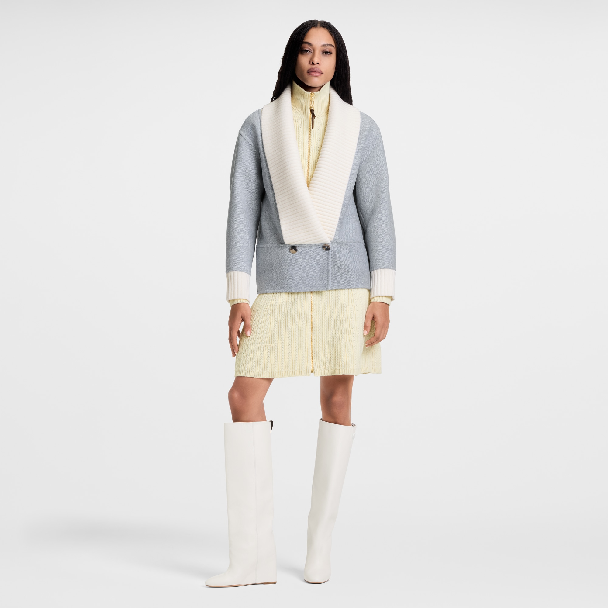  Ready-to-Wear Coats and Jackets Denim-Effect Double Face Jacket | Louis Vuitton ® (Product zoom)