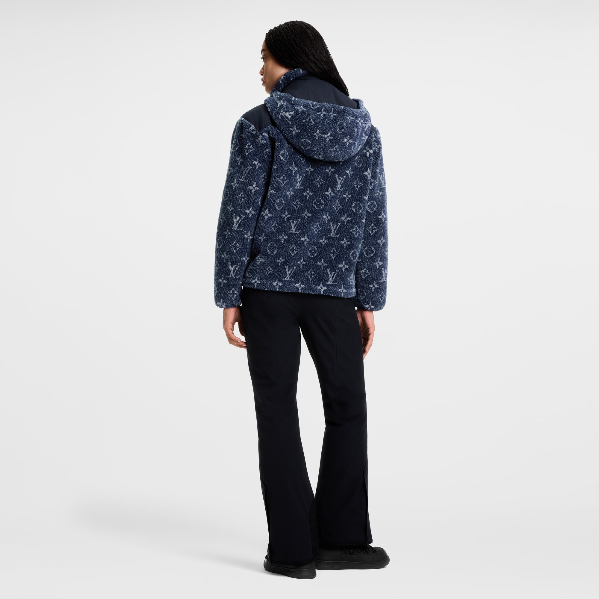  Ready-to-Wear Coats and Jackets Denim-Effect Monogram Fleece Jacket | Louis Vuitton ® (Product zoom)