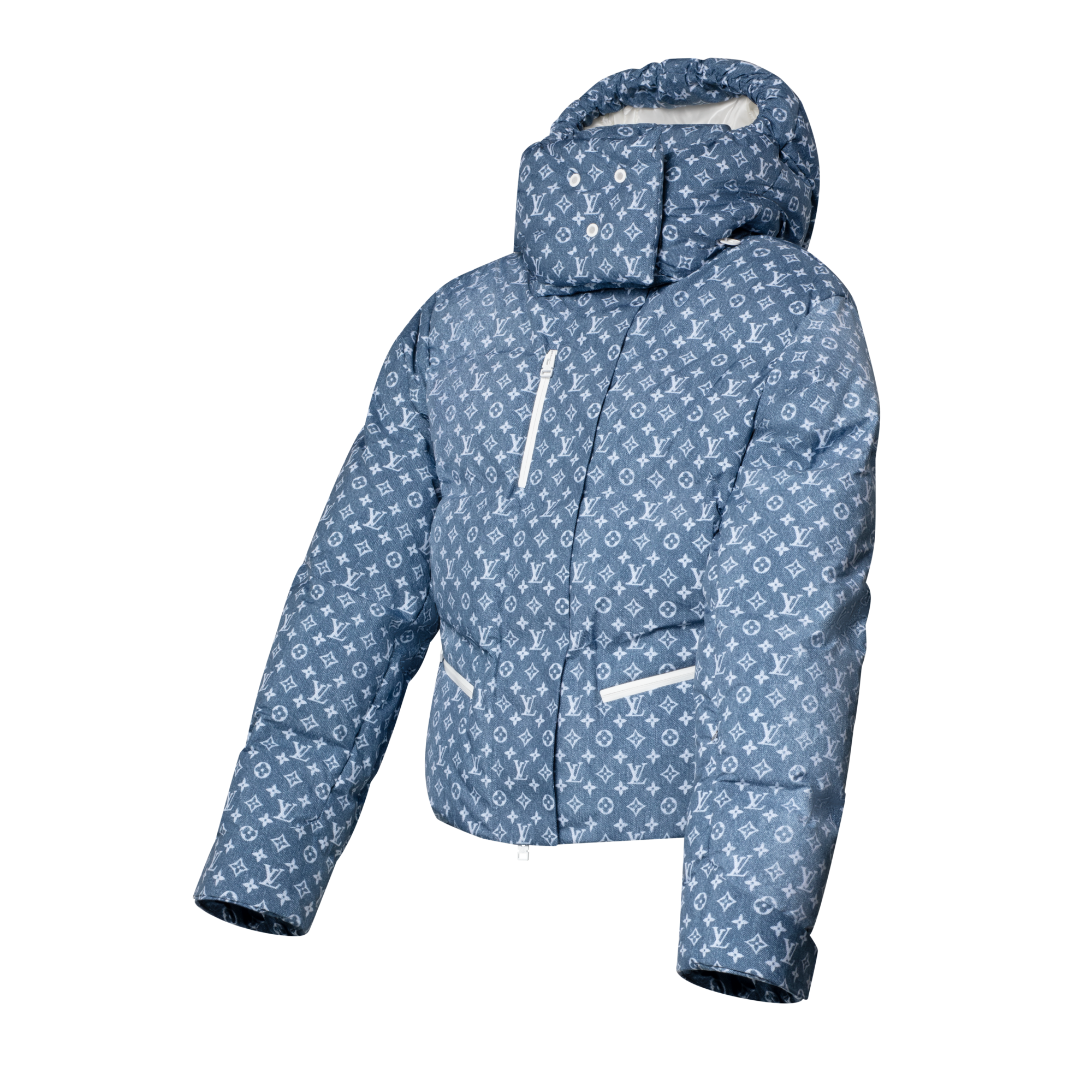  Ready-to-Wear Coats and Jackets Denim-Effect Monogram Ski Jacket | Louis Vuitton ® (Product zoom)