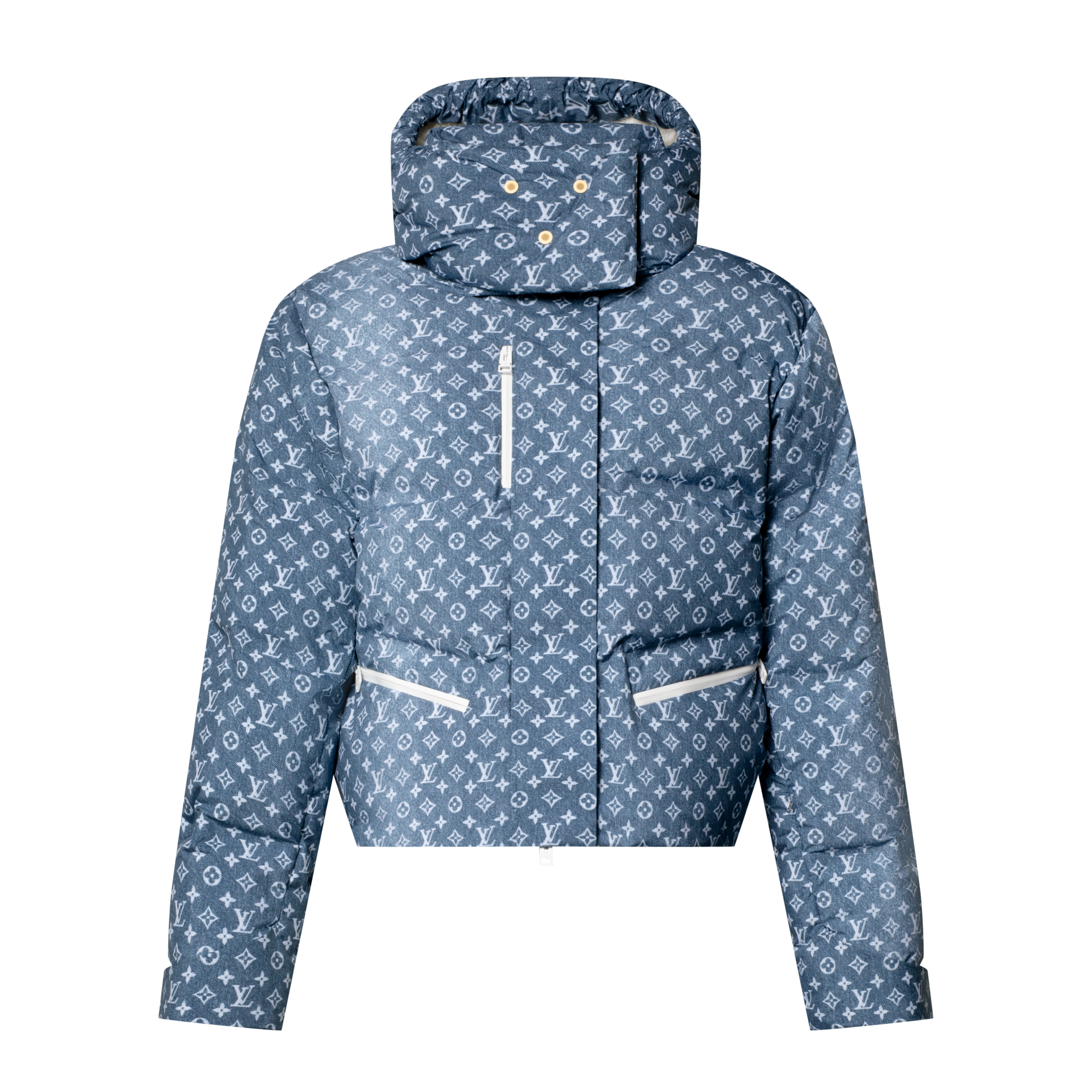  Ready-to-Wear Coats and Jackets Denim-Effect Monogram Ski Jacket | Louis Vuitton ® (Product zoom)