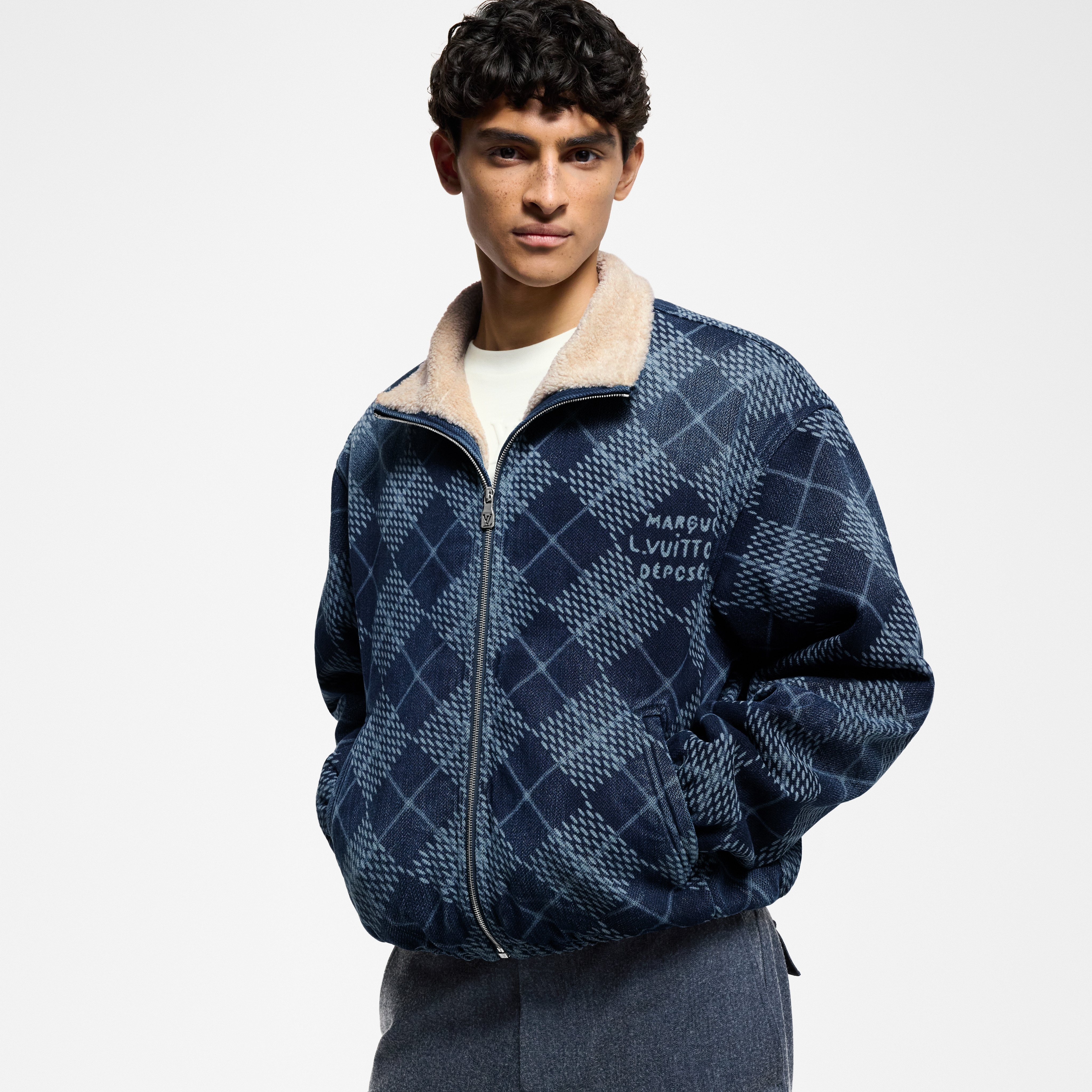  Ready-to-Wear Coats and Outerwear Denim Fleece Blouson | Louis Vuitton ® (Product zoom)