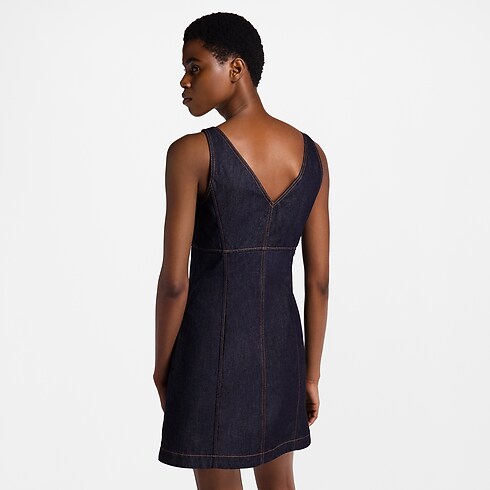 Ready-to-Wear Dresses Denim Mini Dress | Louis Vuitton ® (Product zoom)