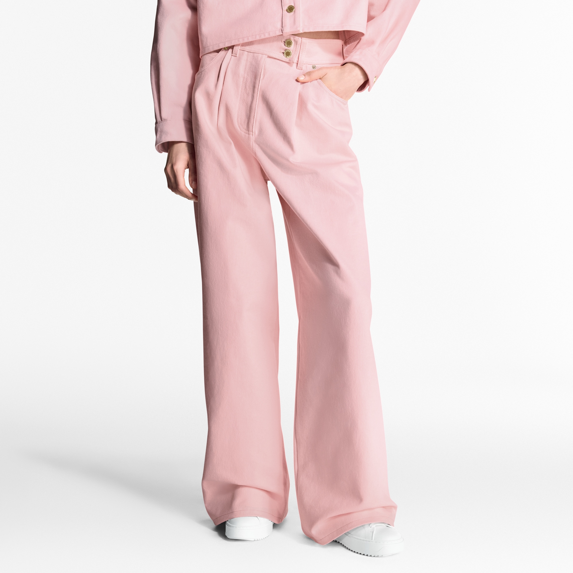  Ready-to-Wear Pants Denim Pleat Pants  | Louis Vuitton ® (Product zoom)