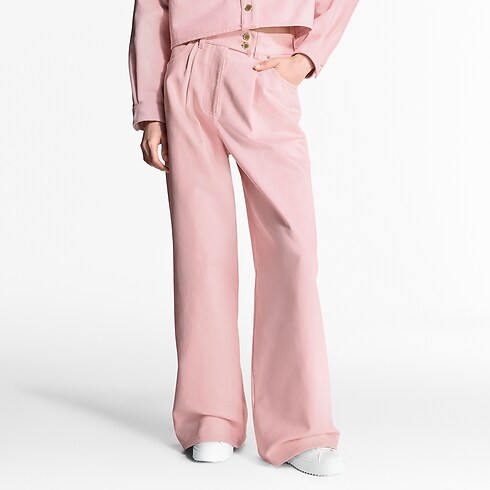 Ready-to-Wear Pants Denim Pleat Pants | Louis Vuitton ® (Product zoom)