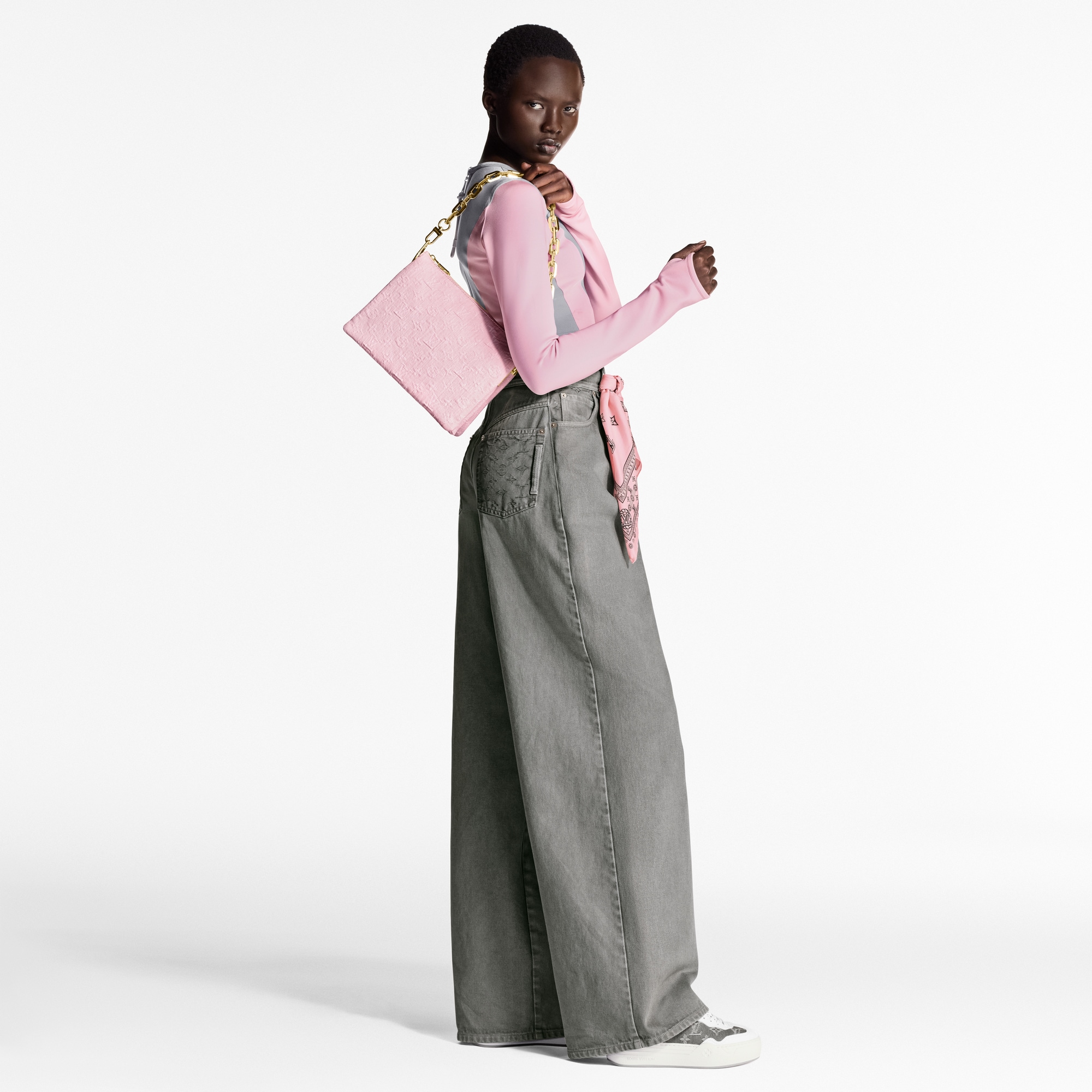 Ready-to-Wear Pants Denim Pleat Pants  | Louis Vuitton ® (Product zoom)