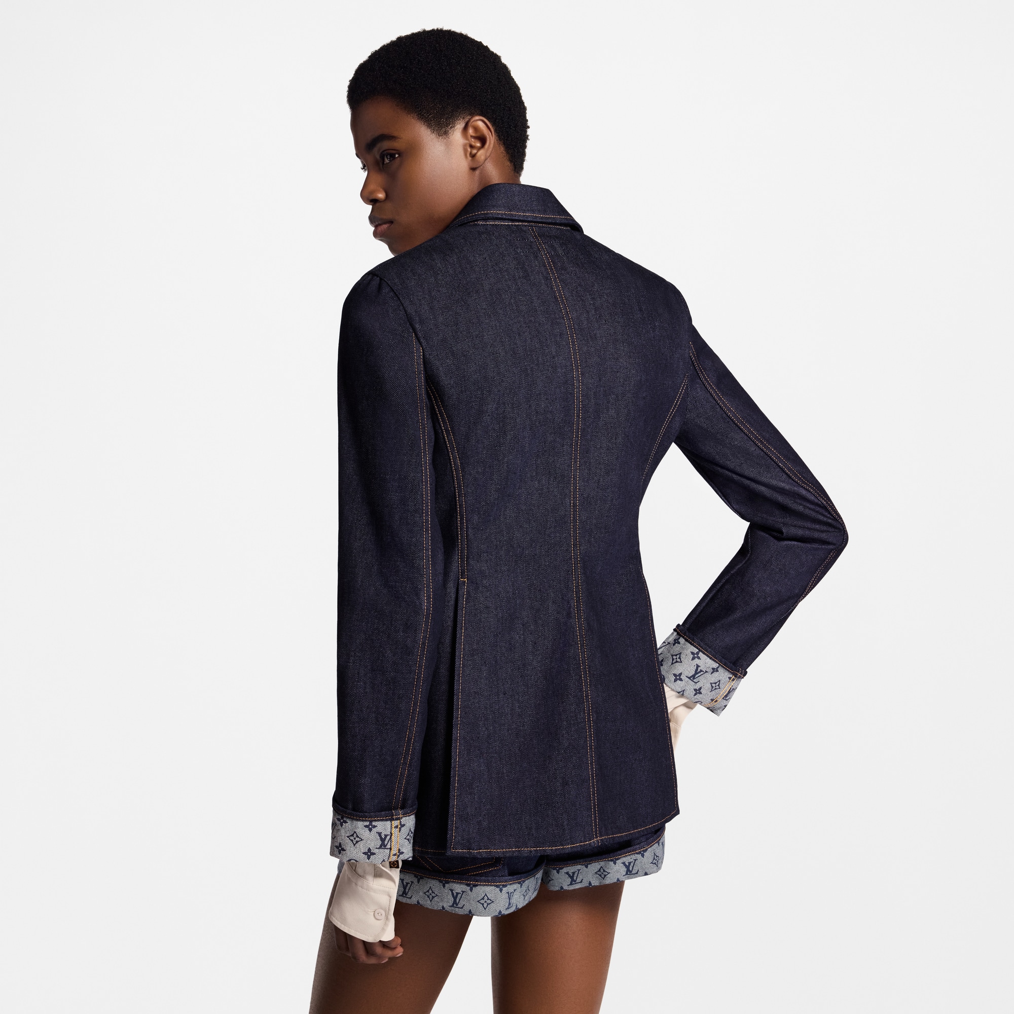  Ready-to-Wear Coats and Jackets Denim Preppy Blazer | Louis Vuitton ® (Product zoom)
