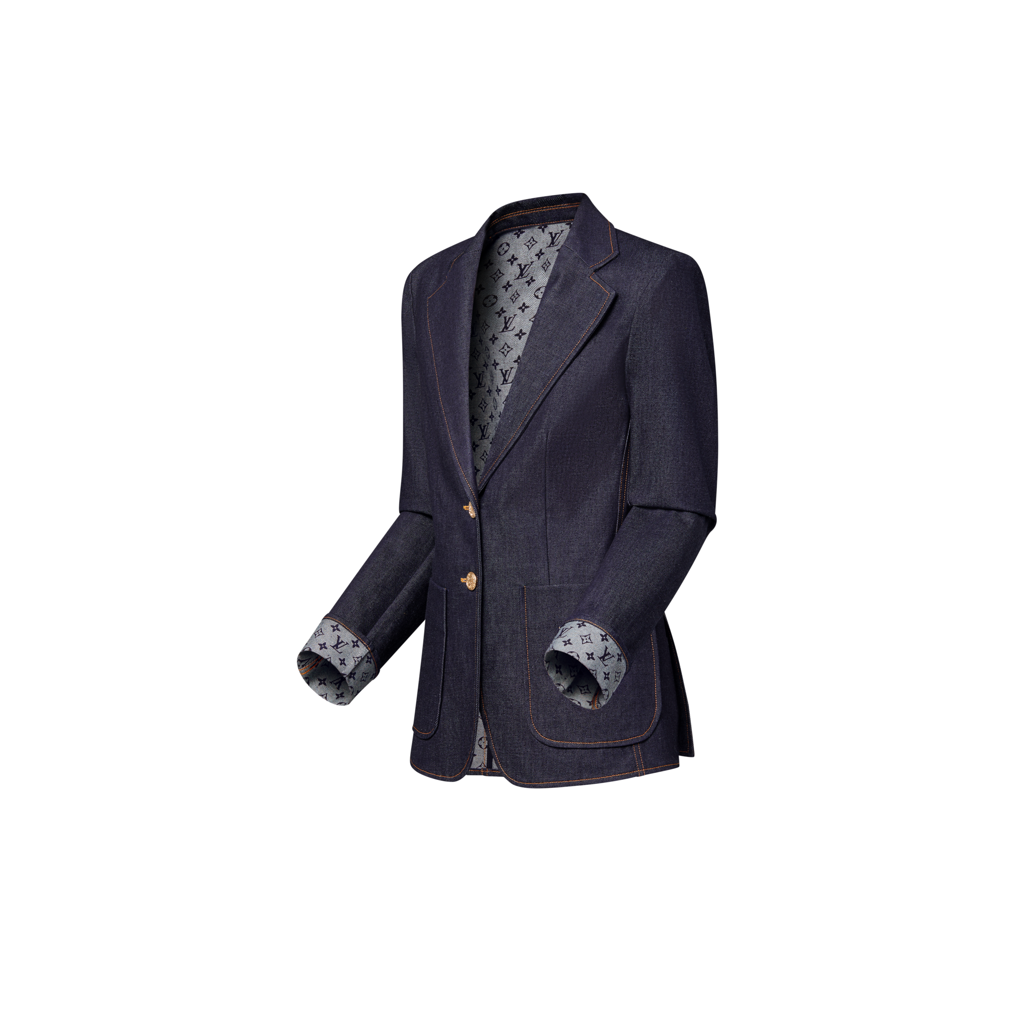  Ready-to-Wear Coats and Jackets Denim Preppy Blazer | Louis Vuitton ® (Product zoom)
