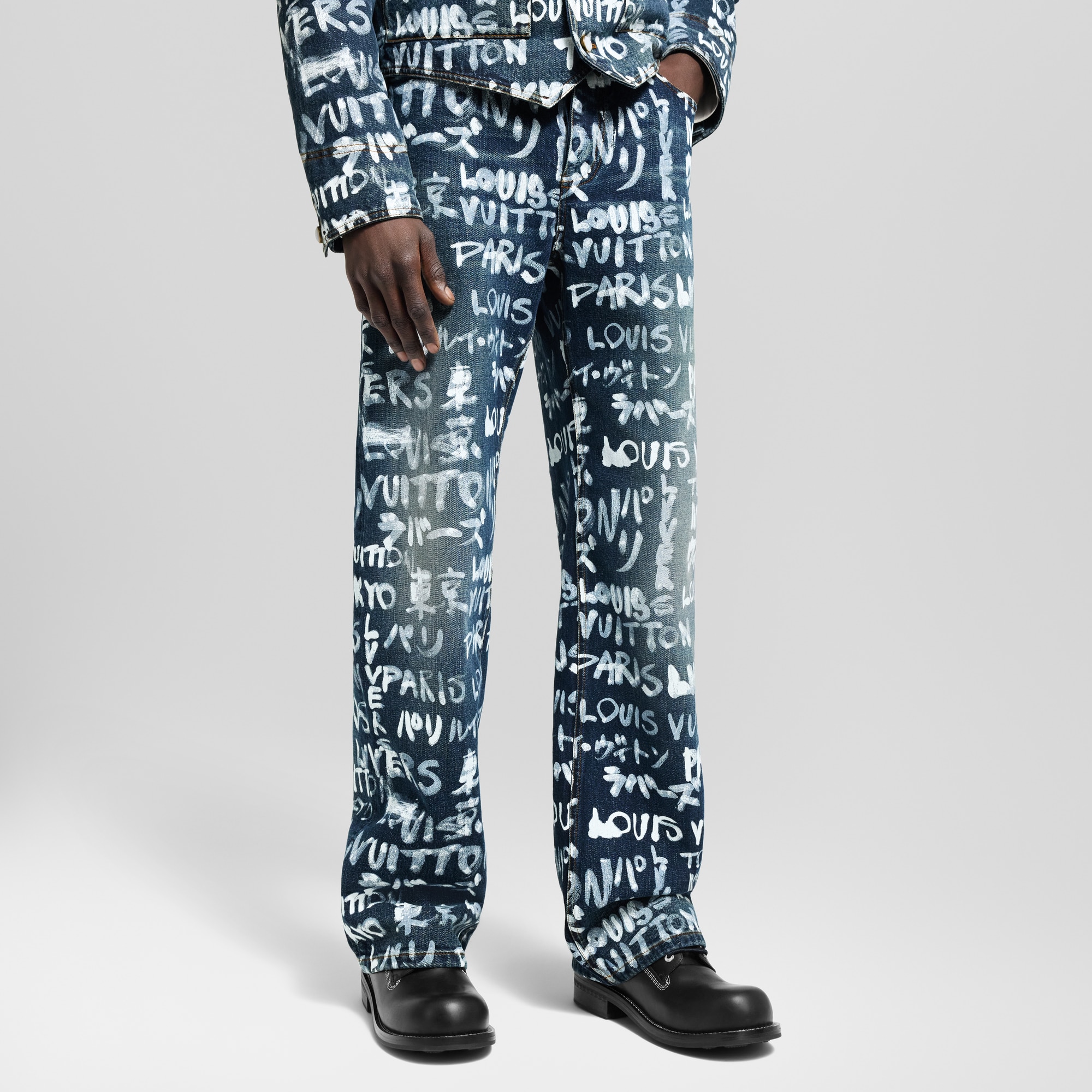  Ready-to-Wear Denim Denim Skate Pants | Louis Vuitton ® (Product zoom)