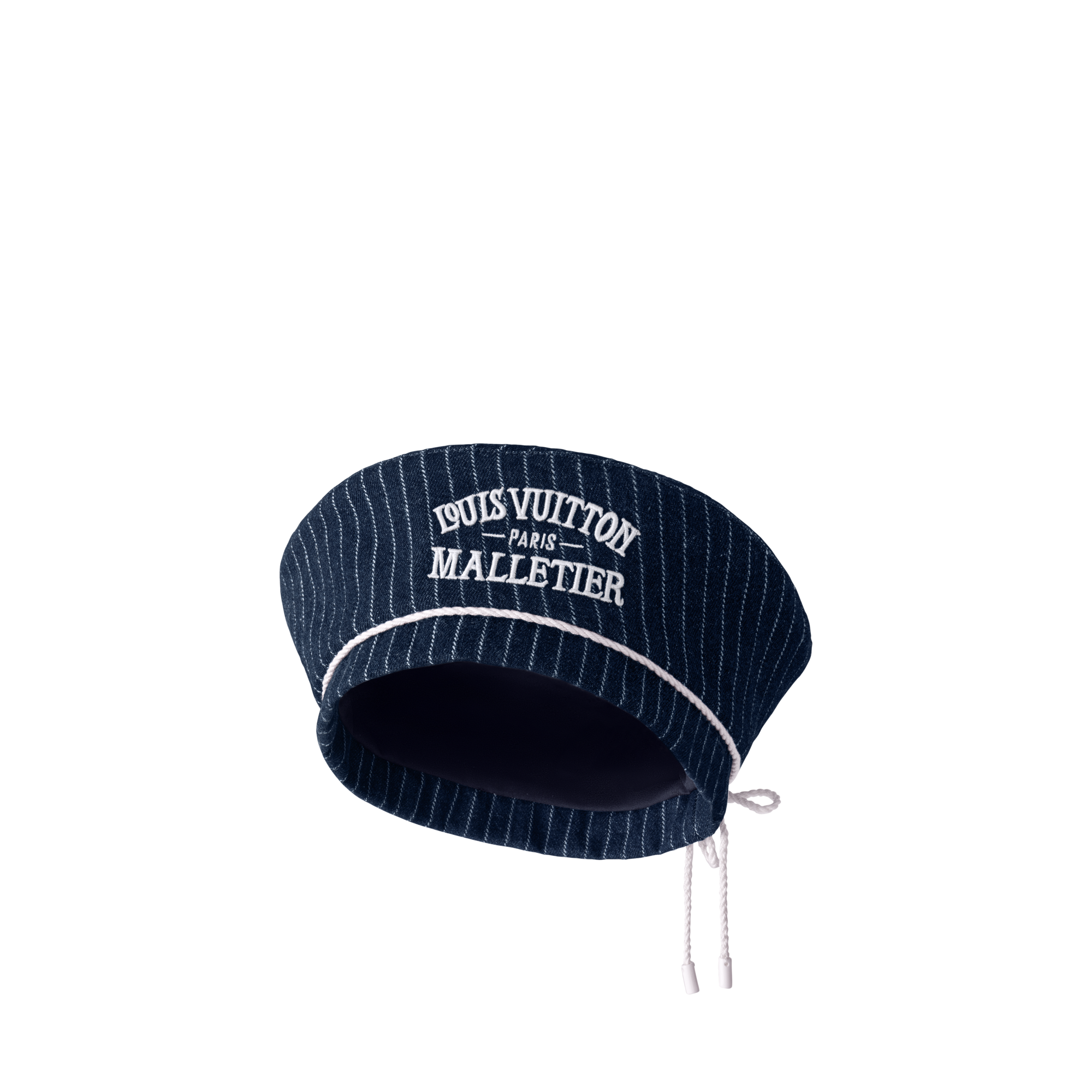 S00 Accessories Hats, Beanies and Gloves Denim Stripes Beret | Louis Vuitton ® (Product zoom)