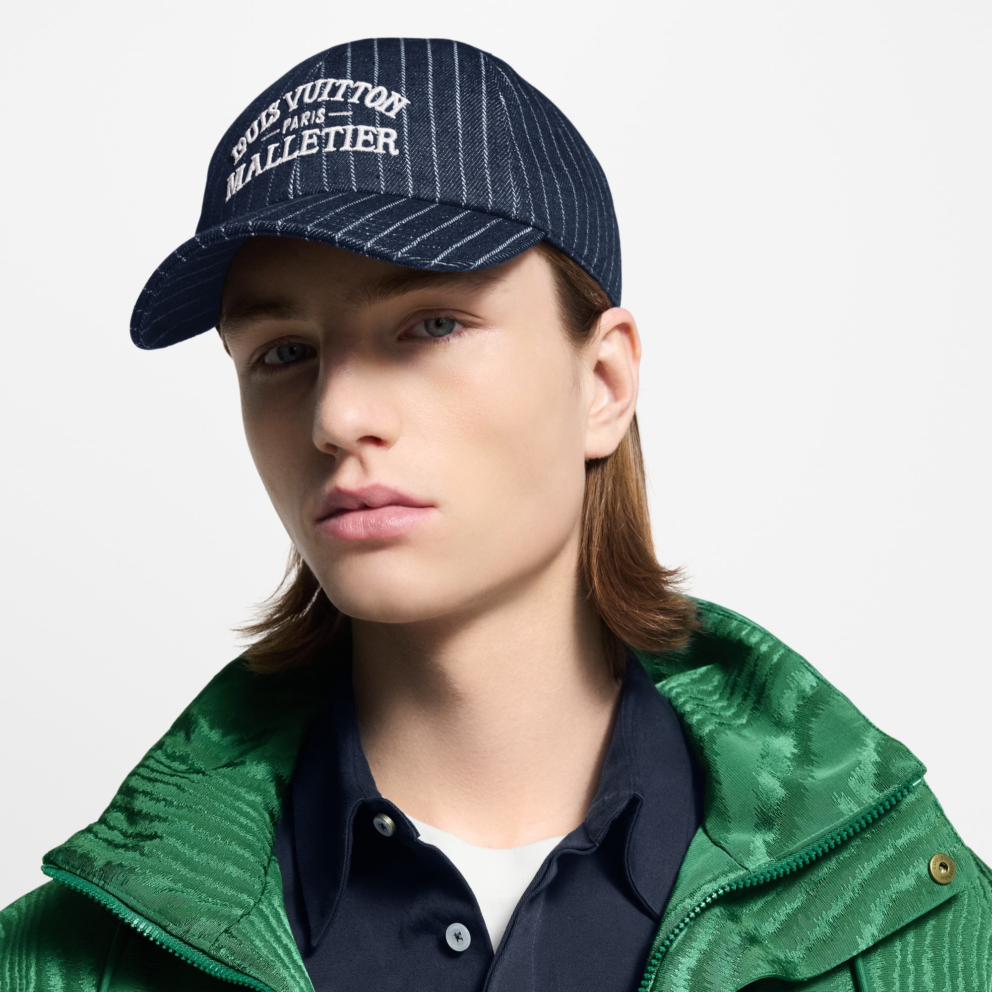 S00 Accessories Hats, Beanies and Gloves Denim Stripes Cap | Louis Vuitton ® (Product zoom)