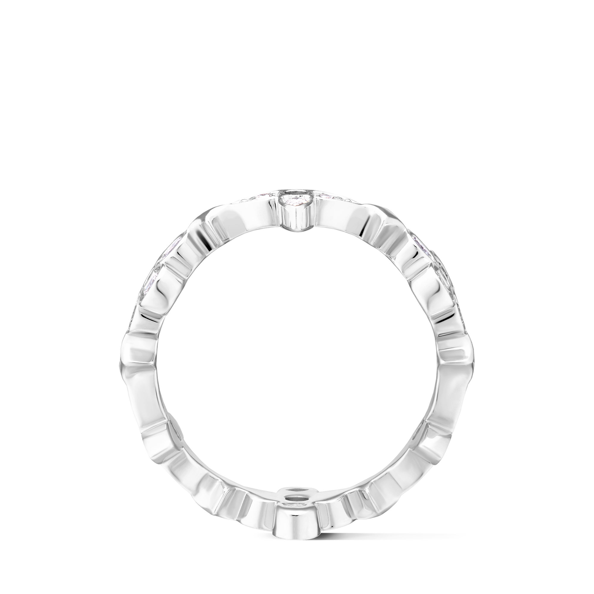 Dentelle Ring, White Gold And Diamonds