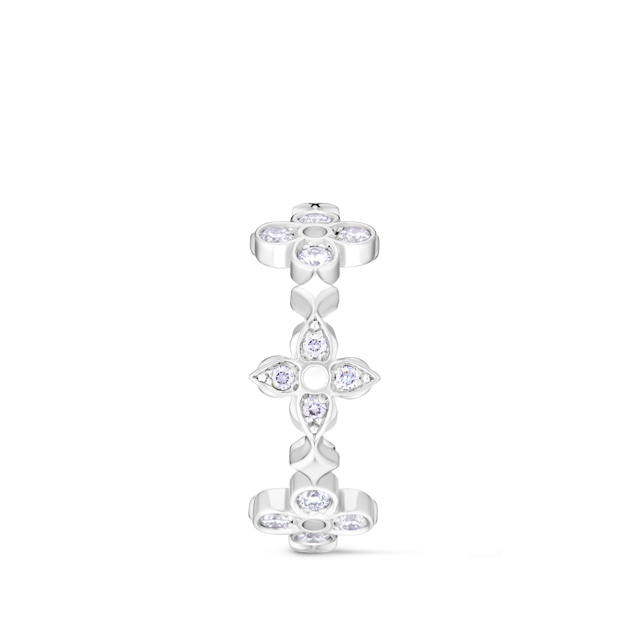  Categories Rings Dentelle Ring, White Gold And Diamonds | Louis Vuitton ® (Product zoom)