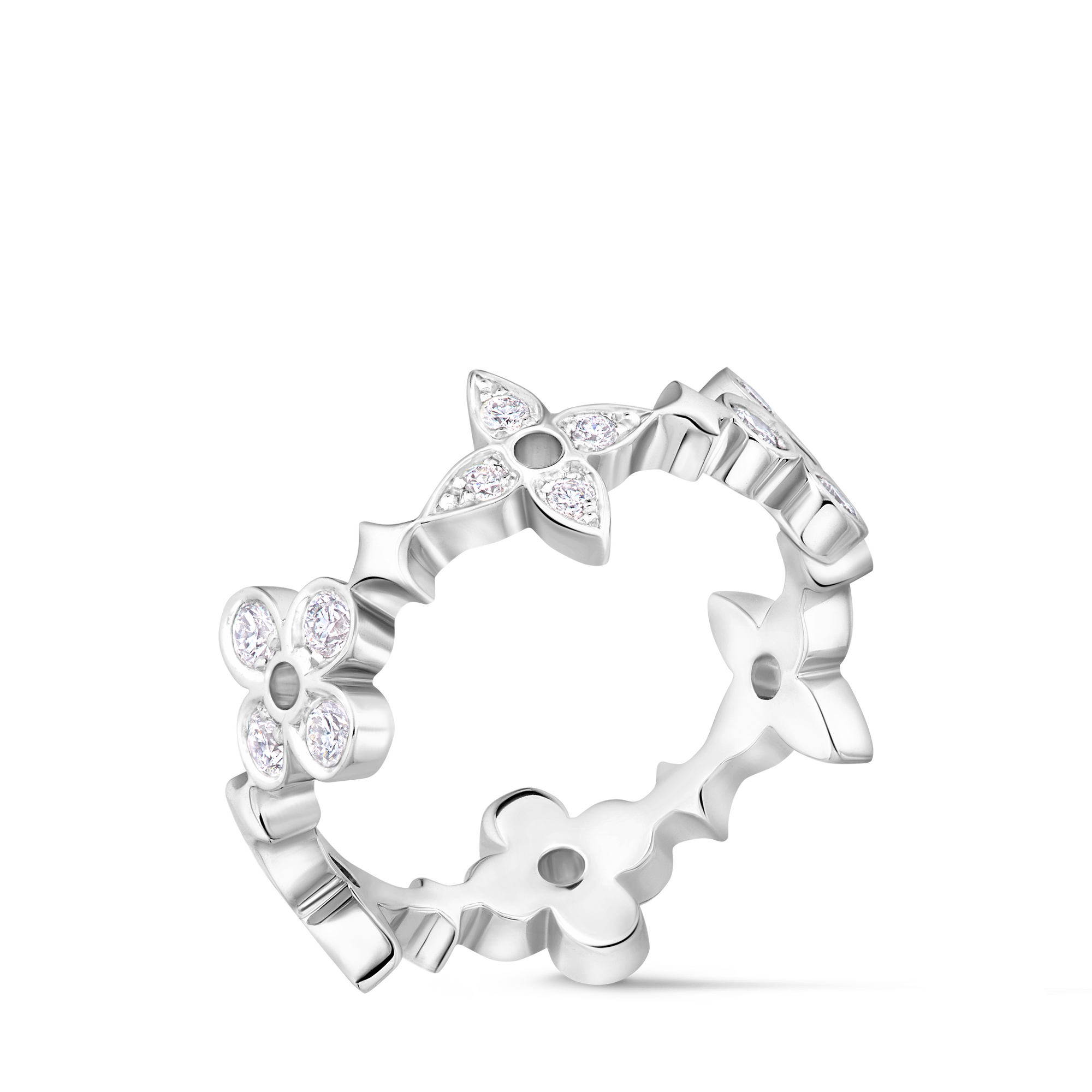  Categories Rings Dentelle Ring, White Gold And Diamonds | Louis Vuitton ® (Product zoom)