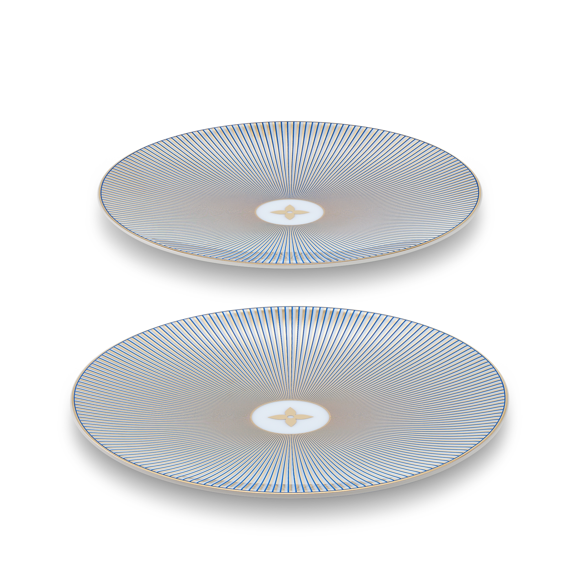 Dichroic Set Of 2 Bread Plates