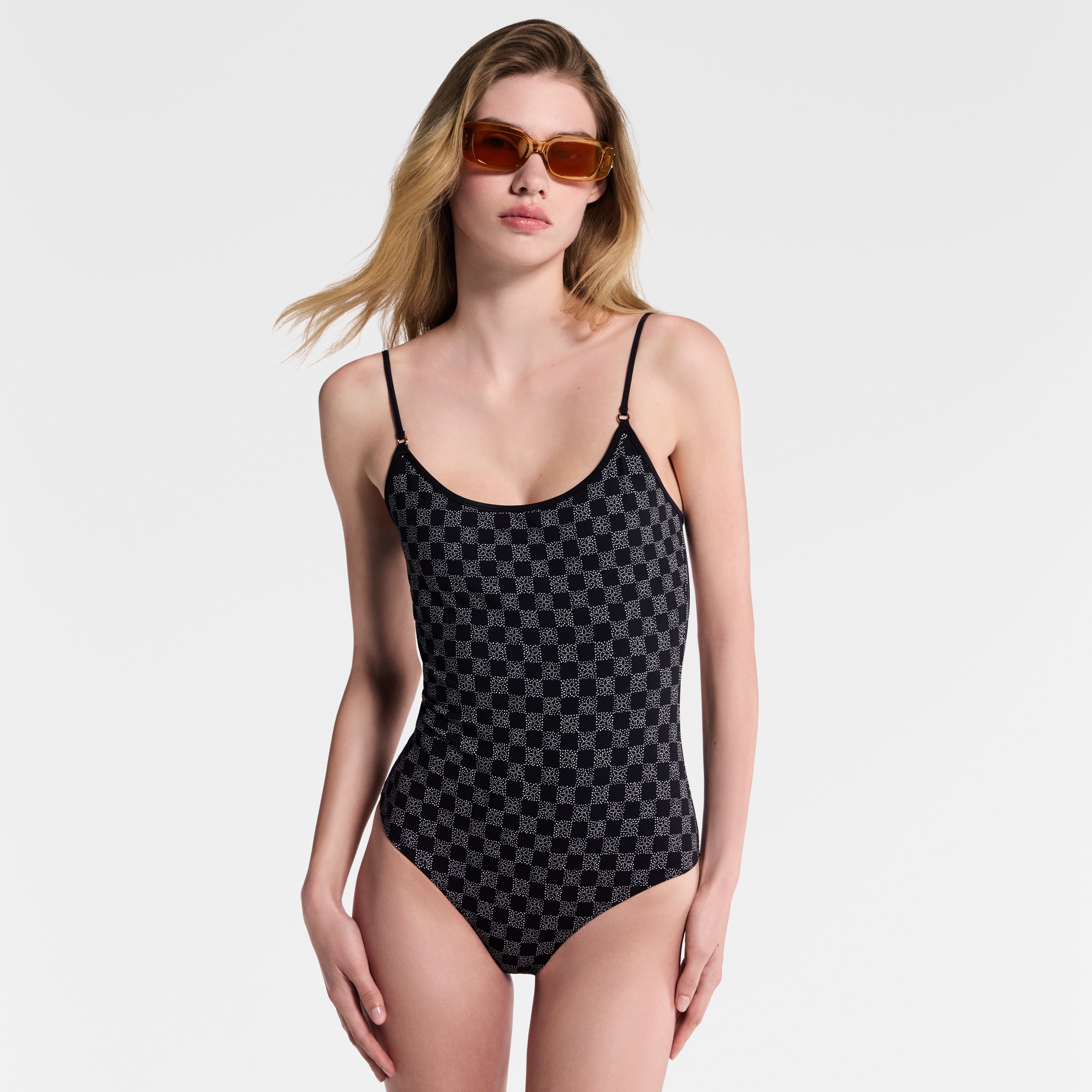  Ready-to-Wear Swimwear Dotted Damier Swimsuit | Louis Vuitton ® (Product zoom)