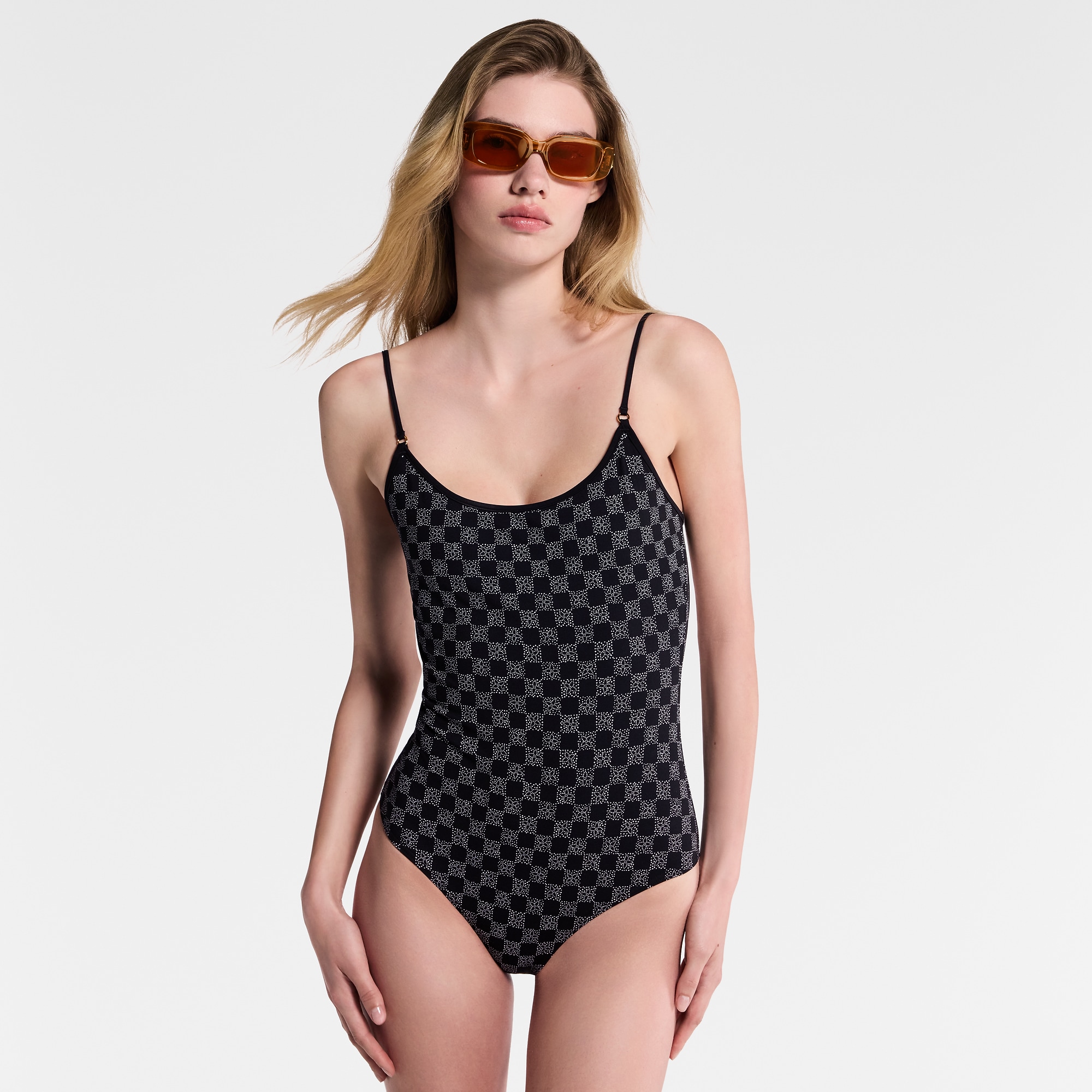 Dotted Damier Swimsuit