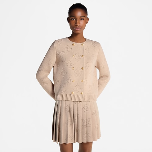 Ready-to-Wear Knitwear Double-Breasted Mahina Knit Cardigan | Louis Vuitton ® (Product zoom)