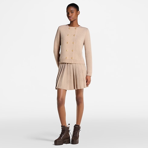 Ready-to-Wear Knitwear Double-Breasted Mahina Knit Cardigan | Louis Vuitton ® (Product zoom)