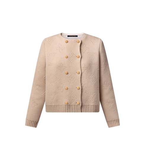 Ready-to-Wear Knitwear Double-Breasted Mahina Knit Cardigan | Louis Vuitton ® (Product zoom)