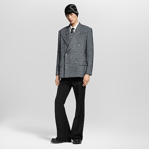 Ready-to-Wear Blazers and Jackets Double-Breasted Tweed Jacket | Louis Vuitton ® (Product zoom)