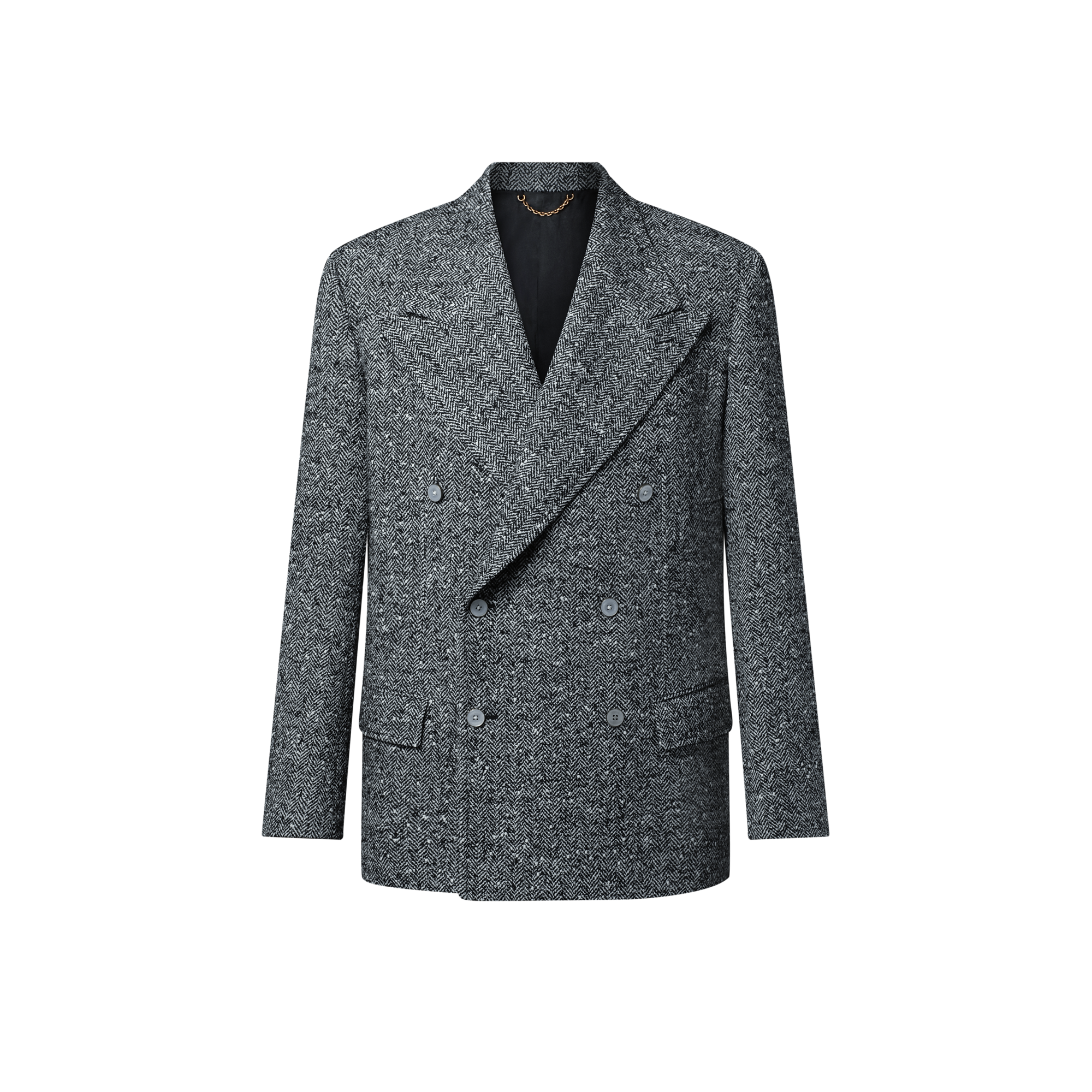 Double-Breasted Tweed Jacket