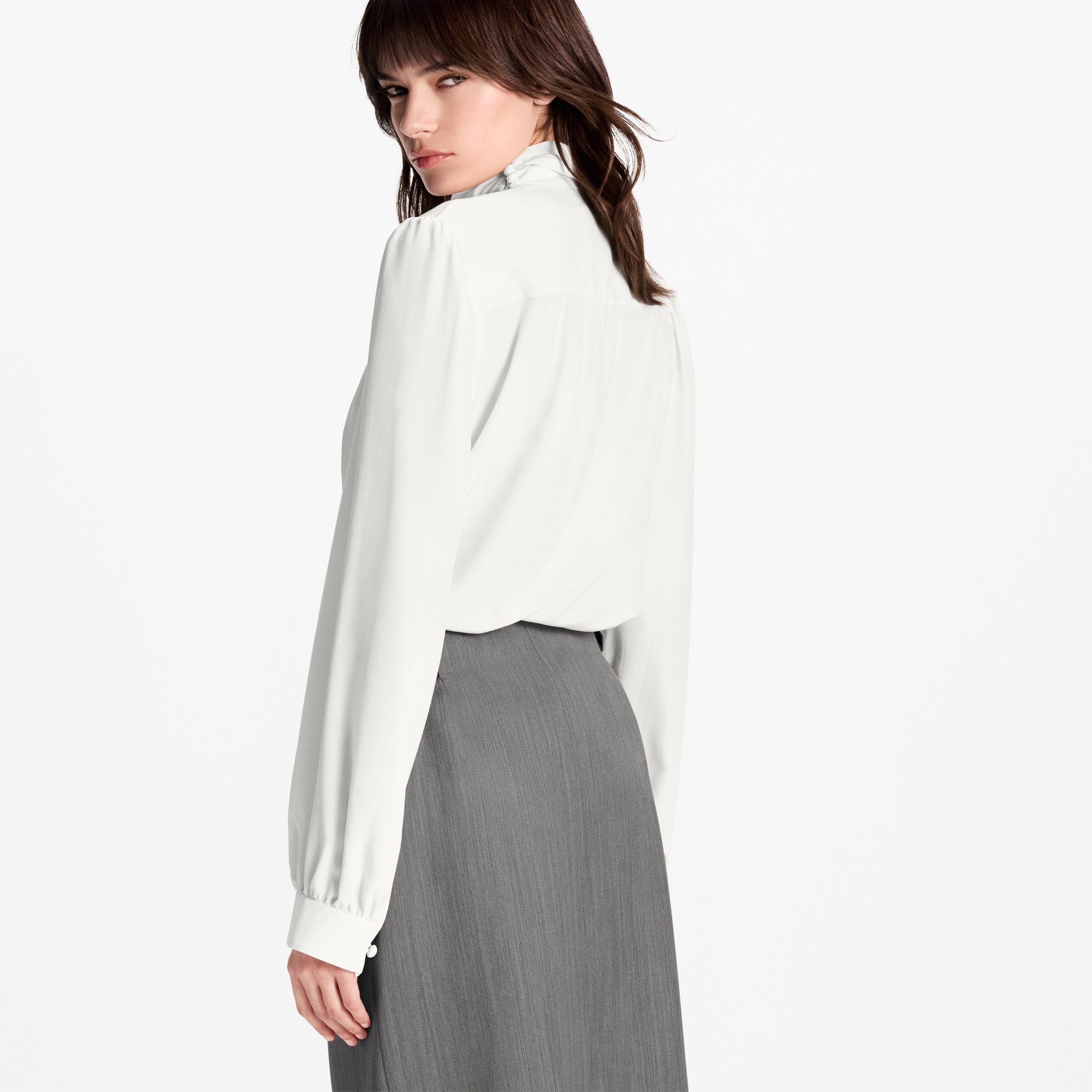  Ready-to-Wear Tops Double-Breasted Wrap Blouse | Louis Vuitton ® (Product zoom)