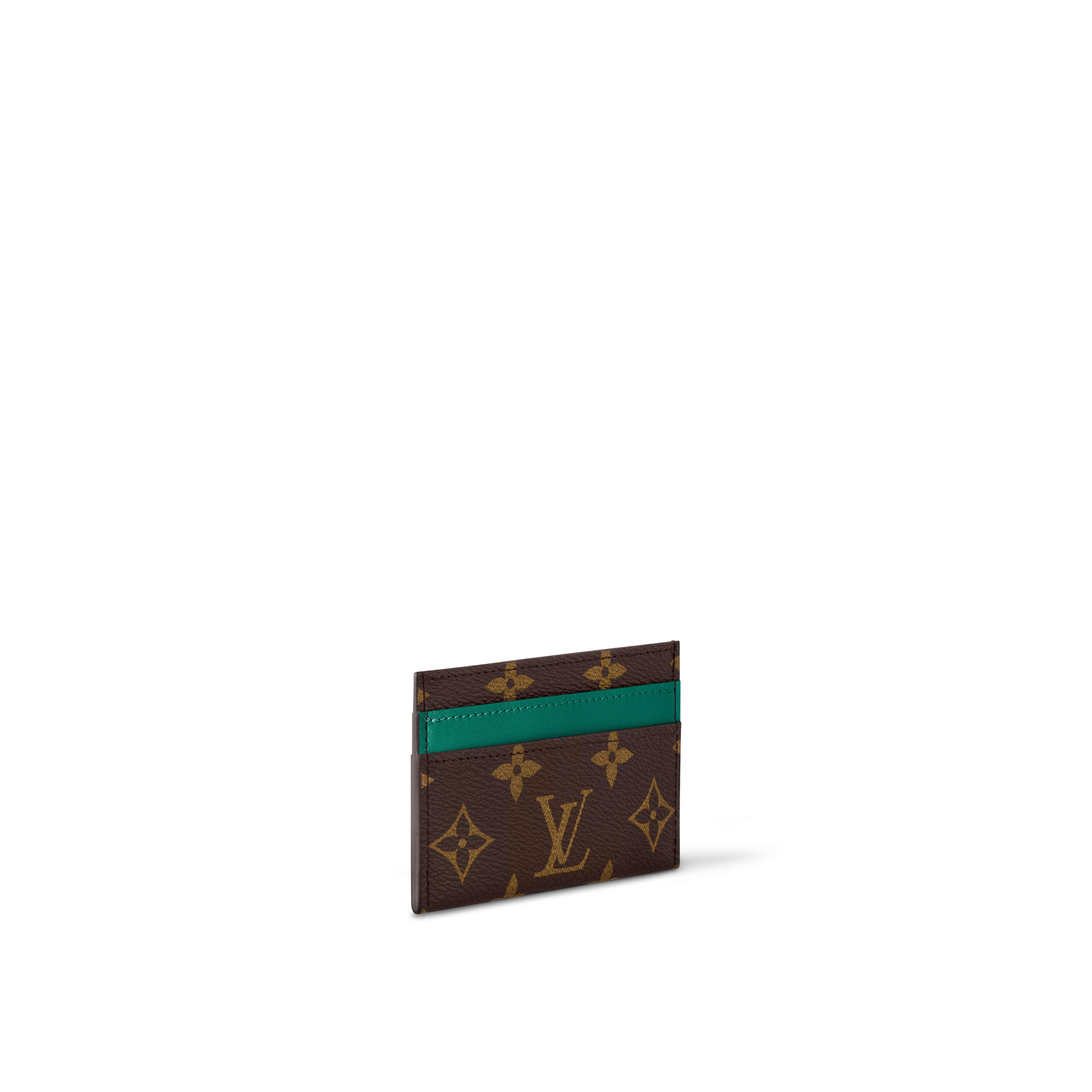 Monogram Macassar Canvas Small Leather Goods Newness Double Card Holder | Louis Vuitton ® (Product zoom)