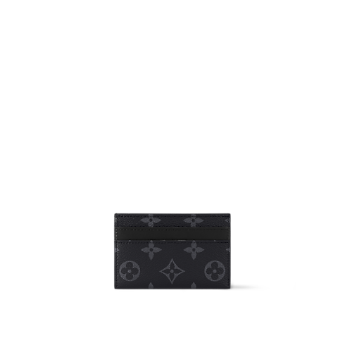 Monogram Eclipse Family Month Gift Guide } Double Card Holder | Louis Vuitton ® (Product zoom)