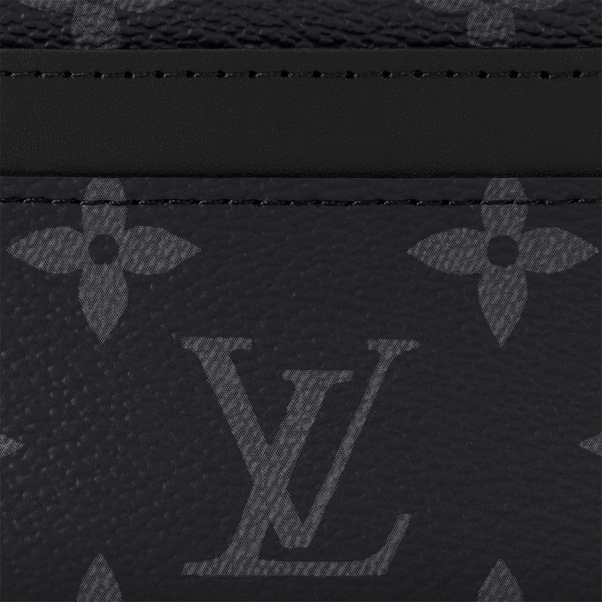 Monogram Eclipse Family Month Gift Guide } Double Card Holder | Louis Vuitton ® (Product zoom)
