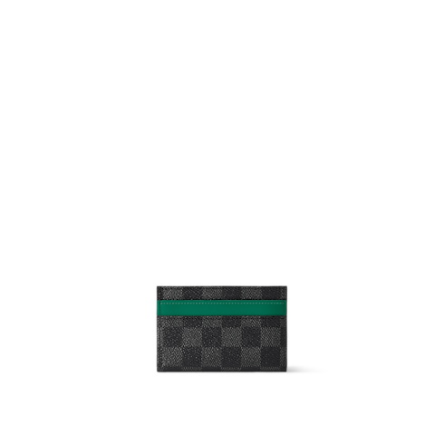 Damier Graphite Canvas Men's Small Leather Goods Card Holders Double Card Holder | Louis Vuitton ® (Product zoom)