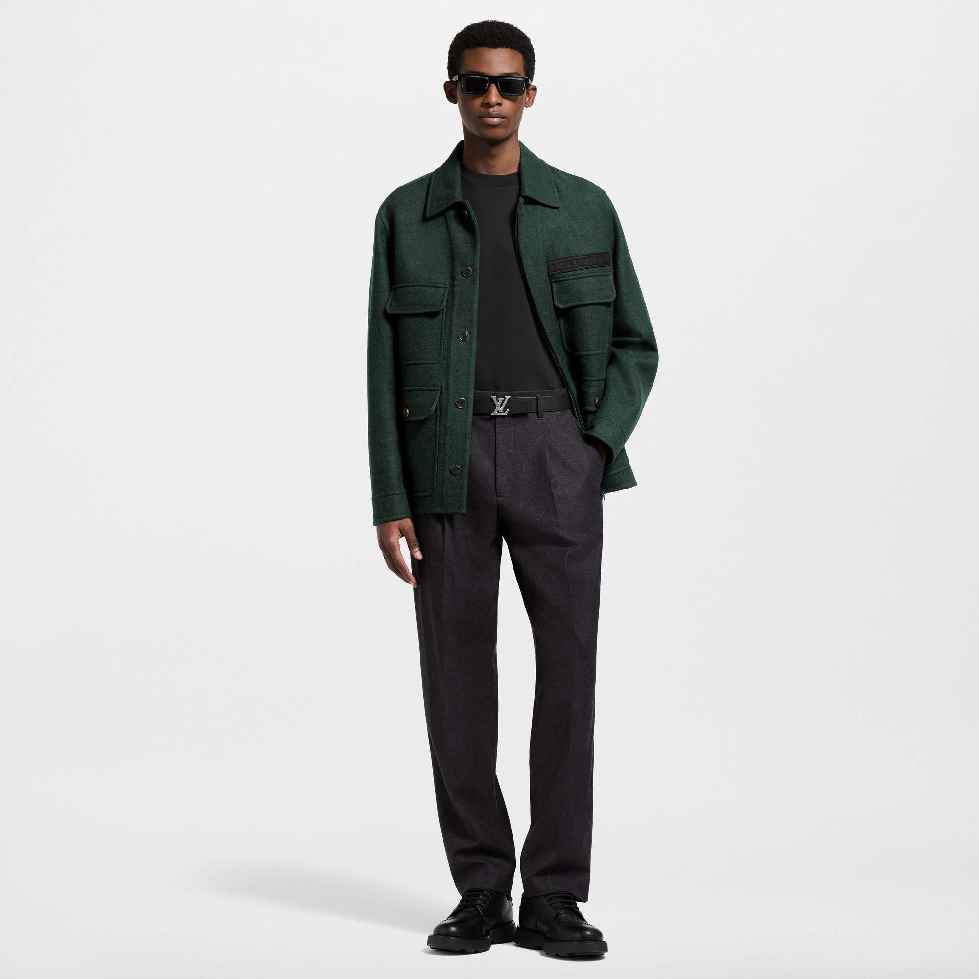  Ready-to-Wear Coats and Outerwear Double Face Cashmere Blend Workwear Jacket | Louis Vuitton ® (Product zoom)