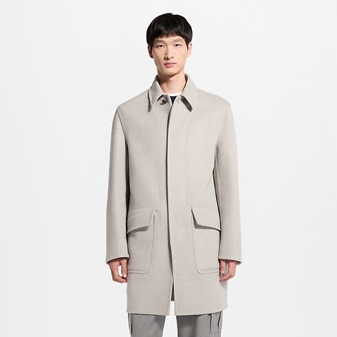 Ready-to-Wear Coats and Outerwear Double Face Cashmere Car Coat | Louis Vuitton ® (Product zoom)