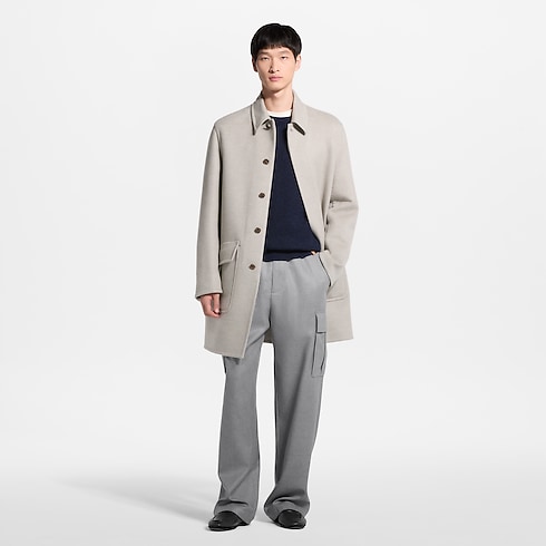 Ready-to-Wear Coats and Outerwear Double Face Cashmere Car Coat | Louis Vuitton ® (Product zoom)