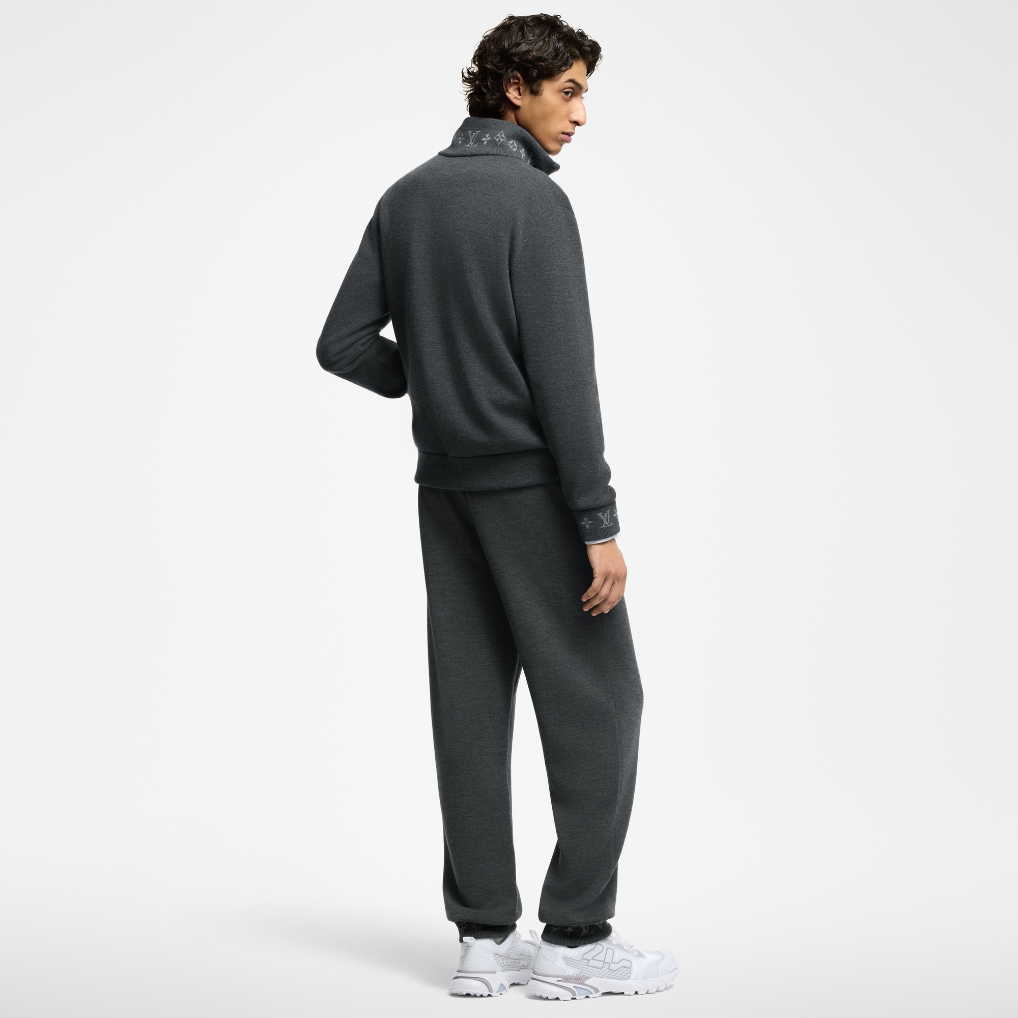  Ready-to-Wear All Ready-to-Wear Double Face Knit Wool Travel Pants | Louis Vuitton ® (Product zoom)