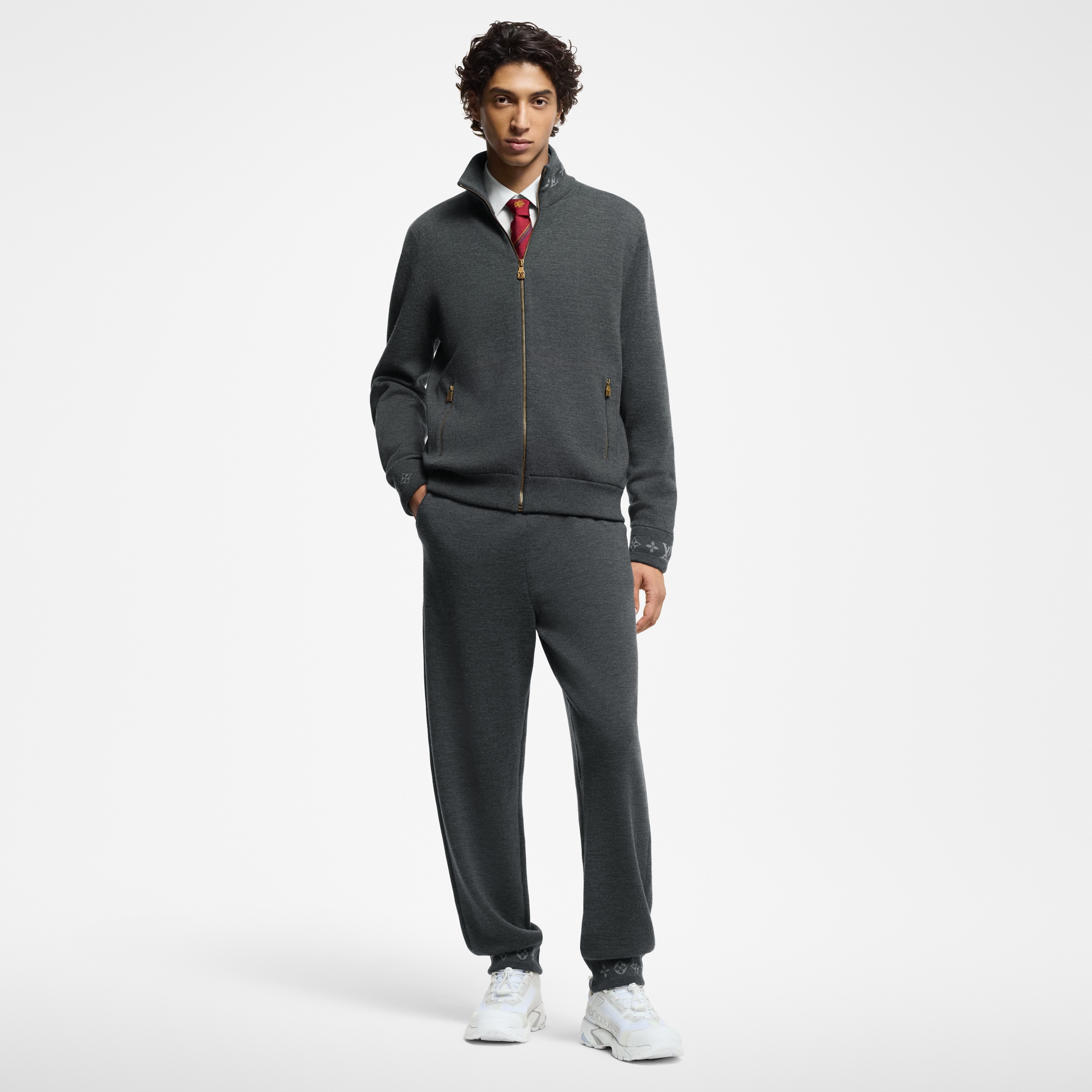  Ready-to-Wear All Ready-to-Wear Double Face Knit Wool Travel Pants | Louis Vuitton ® (Product zoom)