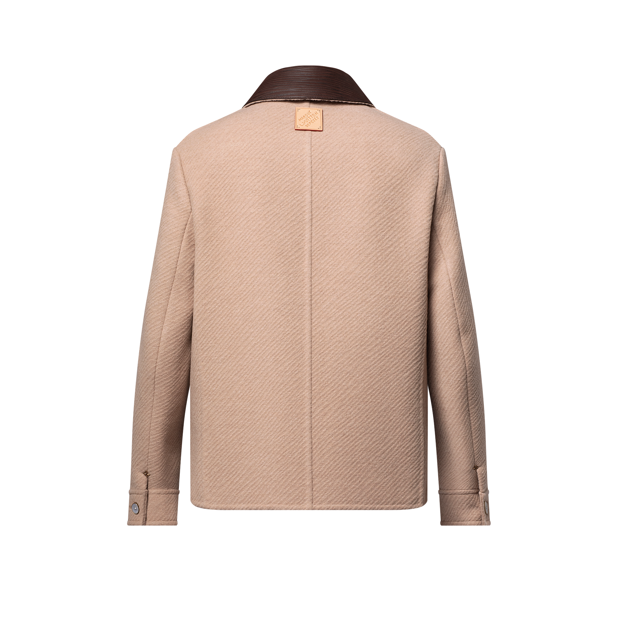 Double Face Silk And Wool-Blend Chic Workwear Blouson