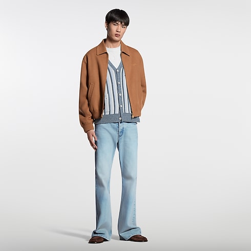 Ready-to-Wear Coats and Outerwear Double Face Wool Blouson | Louis Vuitton ® (Product zoom)