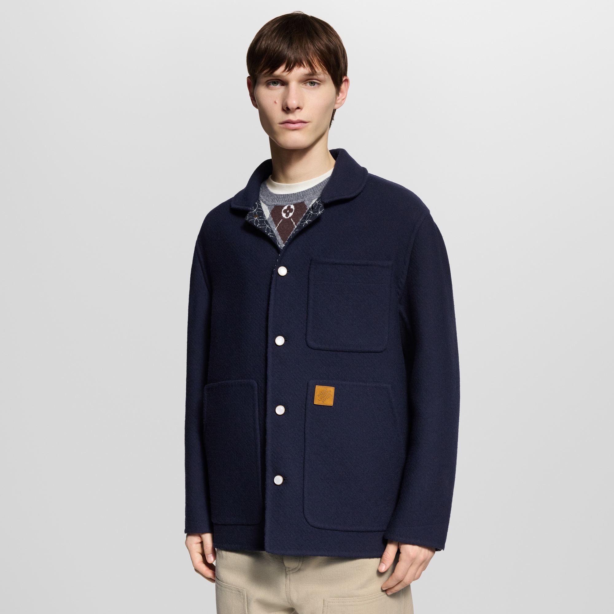  Ready-to-Wear Coats and Outerwear Double Face Workwear Blouson | Louis Vuitton ® (Product zoom)