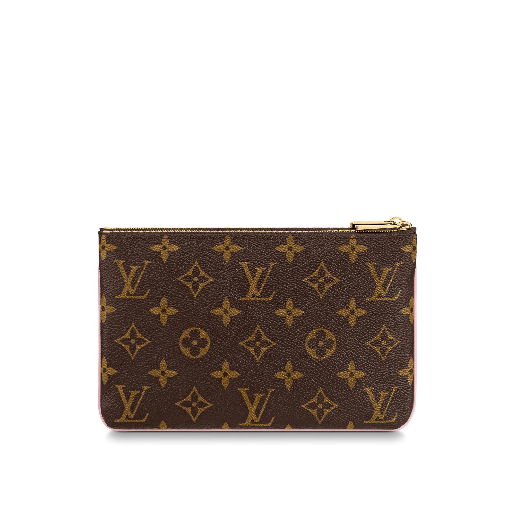 lv double zip pochette