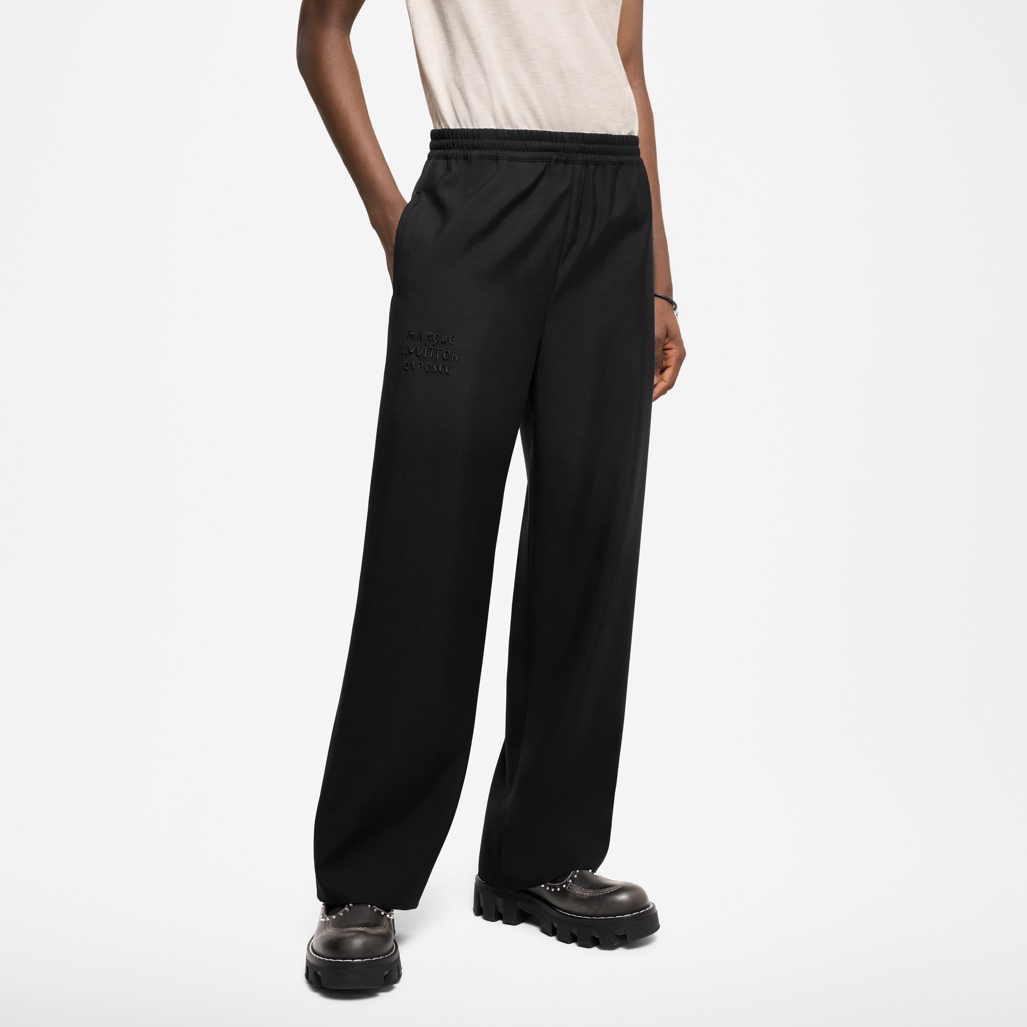  Ready-to-Wear Pants Drawstring Wool Pants | Louis Vuitton ® (Product zoom)