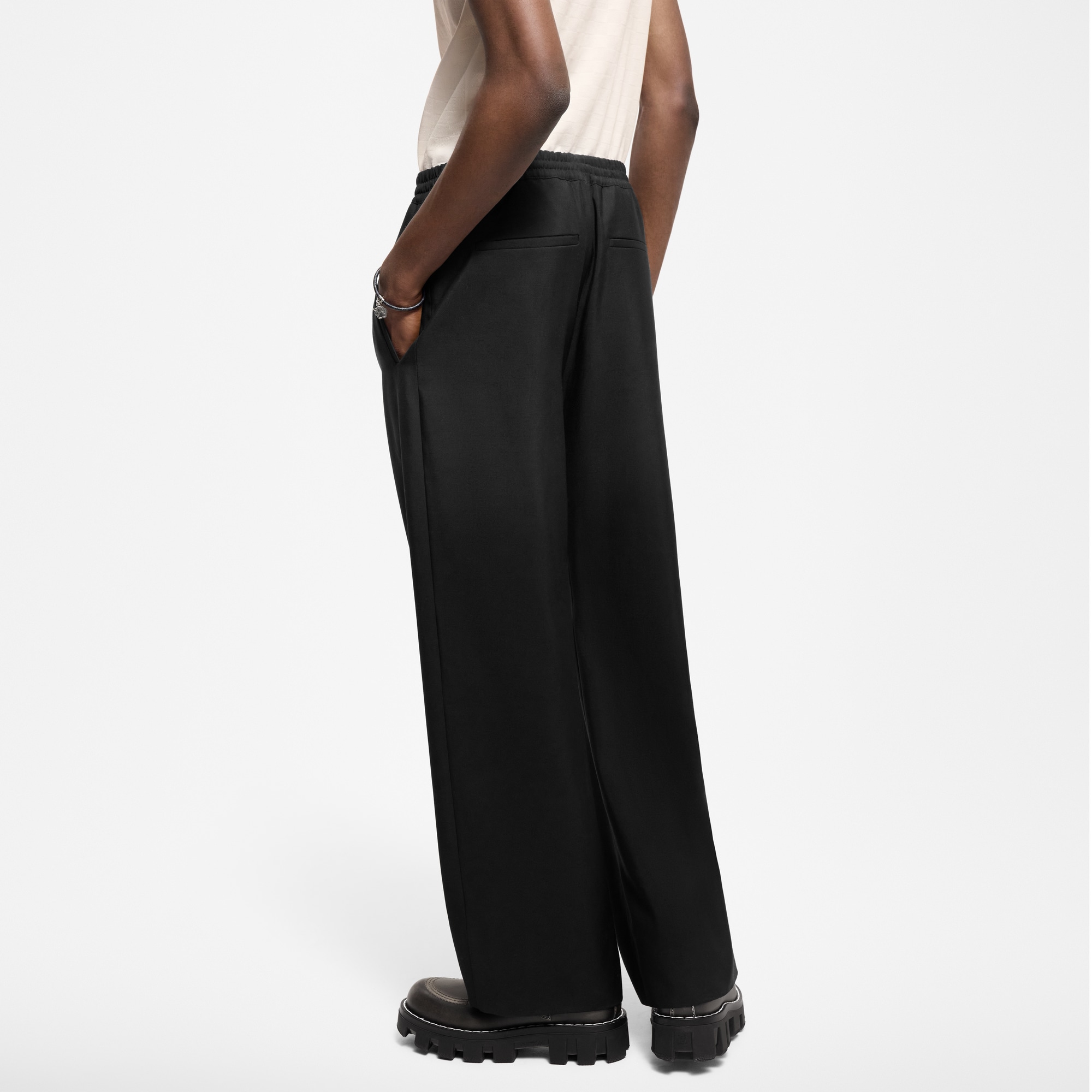  Ready-to-Wear Pants Drawstring Wool Pants | Louis Vuitton ® (Product zoom)